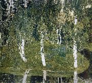 Alexander Yakovlevich GOLOVIN Birch oil painting